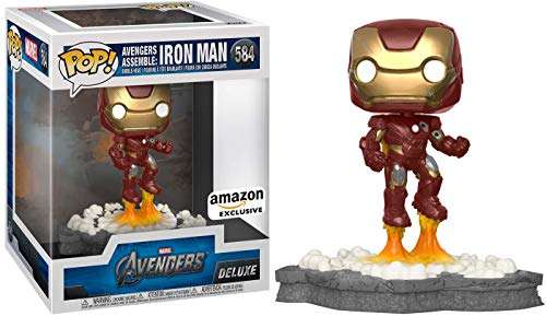 Funko Pop! Deluxe, Marvel: Avengers Assemble Series - Iron Man, Amazon Exclusive, Figure 1 of 6 1