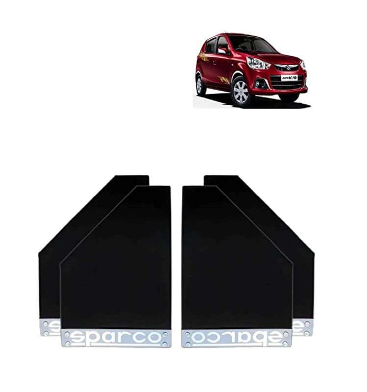 Vocado Black Sparco Car Plastic Mud Flap for Toyota Land Cruiser (Set of 2) 6