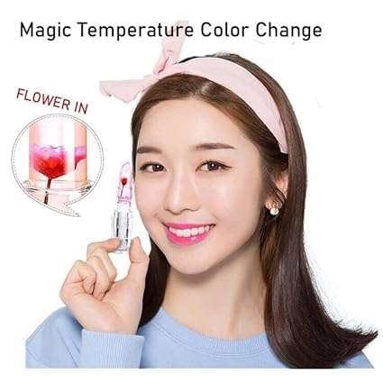Bajajbeautyshop Waterproof Glossy Flower Jelly Lipstick - Transparent Color Changing (Pack of 2) 3