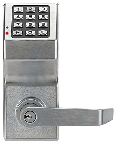 Alarm Lock - DL2700WP26D Trilogy T2 100-User Weatherproof Electronic Digital Keypad Cylindrical Lock Leverset, Satin Chrome Finish 2