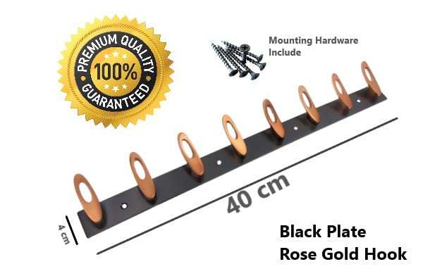 GHAR DWAR 8 Pin (Pack of 4) Bathroom Cloth Hooks Hanger Door Wall Bedroom Bathroom Robe Hooks Rail for Hanging Keys,Clothes,Towel Steel Hook 4