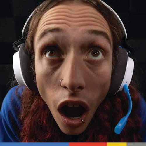 Skullcandy SLYR Pro Wireless Multi-Platform Gaming Headset, Bluetooth Headphones, Up to 24 Hrs Battery, PC, PlayStation, Nintendo Switch, 2.4GHz Low Latency Wireless Transmitter Included - White/Blue 6