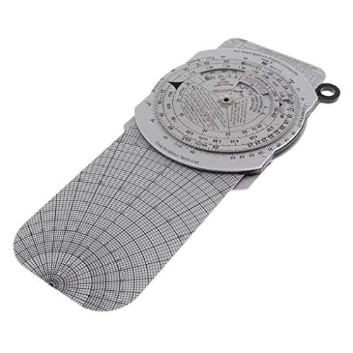 MYADDICTION Metal E6B Flight Computer Pilot Training Rule Aviation Airplane Crafts | Art Supplies | Drawing & Lettering Supplies | Other Drawing Supplies 4