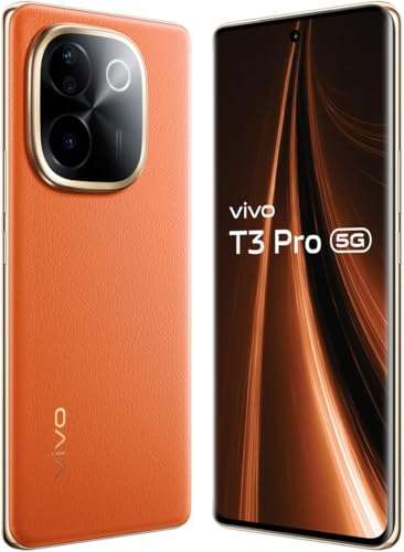 vivo T3 Pro 5G (Sandstone Orange, 8GB RAM+ 128GB Storage) Snapdragon 7 Gen 3 Processor | AMOLED Display | Dual Nano-SIM | 5500mAh Battery 2