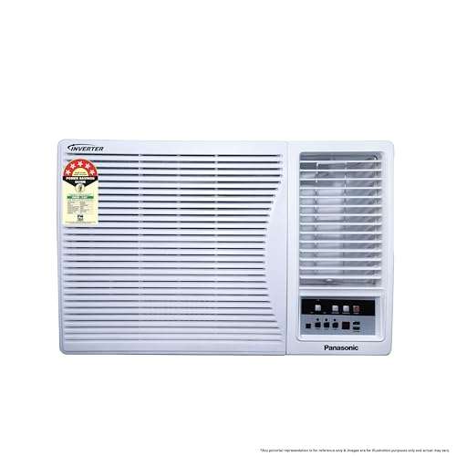 Panasonic 1.5 Ton 5 Star Inverter Window AC (Copper Condenser, PM 0.1 Filter, Eco Mode, Powerful Mode, 2024 Model, CW-XN185AG, White) 1