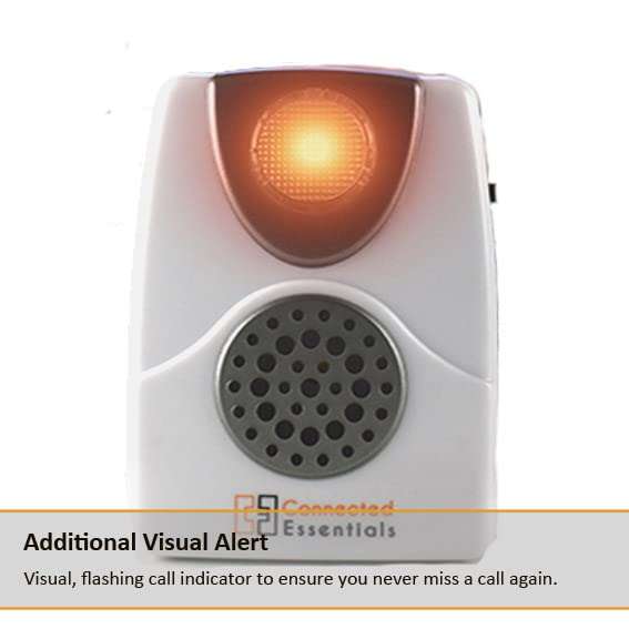 Telephone Ringer Amplifier with Flashing Light for Landline Phones and BT Digital Voice, Wall Mountable, up to 105dB - CEA-40 by Connected Essentials 3