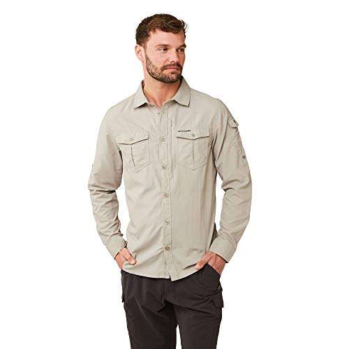 Craghoppers CMS605 Polyester NosiLife Adventure II Long-Sleeved Shirt, Small (Dark Khaki) 3