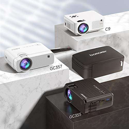 Bomaker Portable Mini Projector Bag for Premium Projector Series Model, GC357, GC355, Black 5