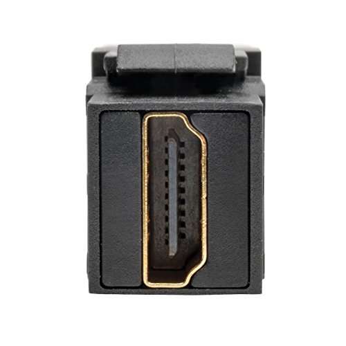 TRIPP LITE Black HDMI All-in-One Keystone/Panel Mount Angled Coupler (P164-000-KPA-BK) 6