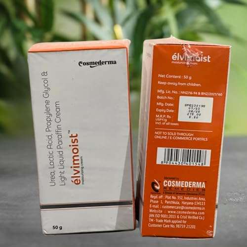 Dermashoap Elvimoist Moisturizing Cream For Face & Body - Hydrating Formula With Urea, Lactic Acid, Propylene Glycol And Light Liquid Paraffin - Ideal For Dry To Normal Skin 4