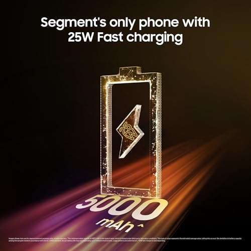 Samsung Galaxy M06 5G (Sage Green, 6GB RAM, 128 GB Storage) | MediaTek Dimensity 6300 | AnTuTu Score 422K+ | 12 5G Bands| 25W Fast Charging | 4 Gen. of OS Upgrades | Without Charger 5