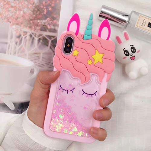 Quicksand Unicorn Samsung A70/A70S Case,3D Cute Unicorn Kids Girls Women Bling Glitter Soft Silicone Rubber Case for Samsung Galaxy A70/A70S 6.7 inch (Quicksand Unicorn) 3