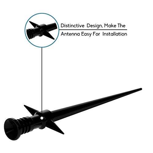 DeepRoar Replacement Antenna for Pontiac Vibe 2003-2010, Optimized FM/AM Reception, 5.25 Inch LS02 (Black) 3