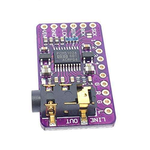HiLetgo PCM5102 I2S IIS Lossless Digital Audio DAC Decoder Module Stereo DAC Digital-to-Analog Converter Voice Module for Arduino Raspberry Pi 3