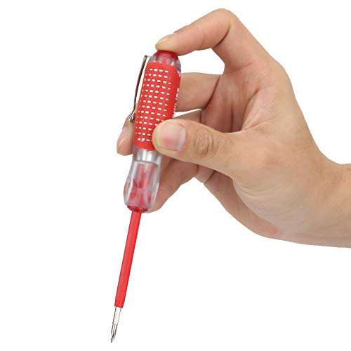 Test Pen Screwdriver Electronic Pencil Electricity Wires Electrical Sensor Rod Safety Plastic Measuring Current Passes Durable Safe Anti Skid Shaft Security Protect Diode Digital Tools 3