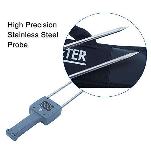 AMTAST Digital Flour Moisture Meter, Wheat Corn Soya Beans Coffee Maize Peas Flour Humidity Tester, 11 Kinds Grain Flours Moisture Meters 4