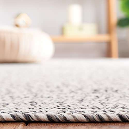 Safavieh Braided Collection Accent Rug - 2'3" x 4', Grey & Ivory, Handmade Farmhouse, Ideal for High Traffic Areas in Entryway, Living Room, Bedroom (BRA201F) 3