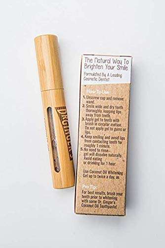 Dr. Ginger's Coconut Oil Tooth Whitening Pen – Rapid Brightening for Sensitive Teeth and Gums - Mint Flavor, 0.35oz - Blended with Teeth Whitening Essence and Xylitol for Brighter Smile 6