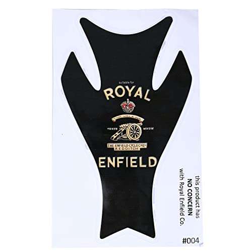 AllExtreme EXTP193 Customized Enfield Bullet Fuel/Gas Tank Pad Protector Decal Sticker (Black) 2