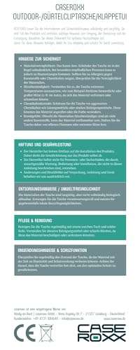 caseroxx Leather-Case with Belt Clip for Nokia 1100/1101 Made of Genuine Leather, Mobile Phone Cover in Black 5