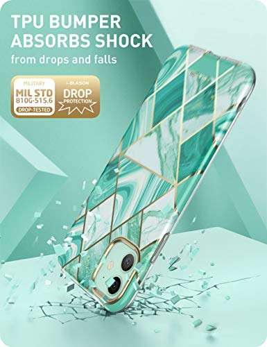 i-Blason Cosmo Lite Series Case for iPhone 11 (2019), Premium Hybrid Slim Protective Bumper Case with Camera Protection, Prasio, 6.1" 3