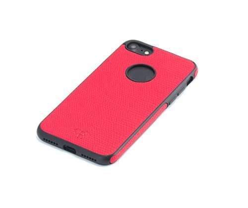 iPhone 7 Tpu Case Bumper Luxury Slim Leather grain with Full Body Protective Cover and Anti-Scratch and Non-Slip Design for Apple iPhone 7 (2017) (Red) 5