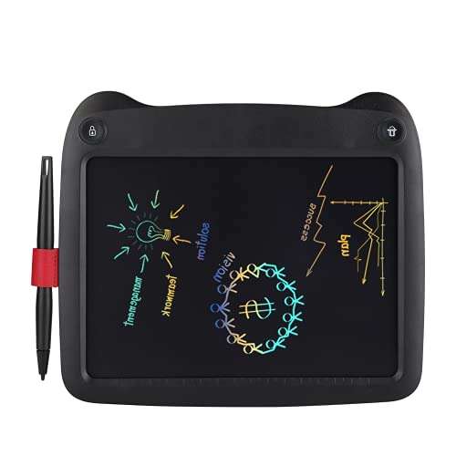 Electronic Notepad, 9-inch Notepad Writing Board Durable Smooth for Writing for Outdoor(Black) 1