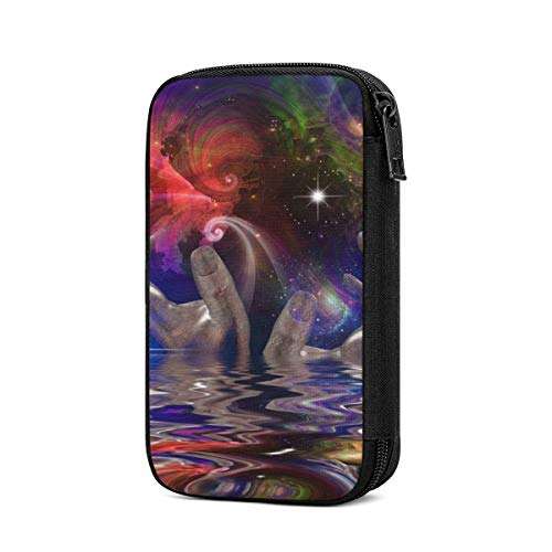 Electronic Organizer Hands, Space and Water Surprision Travel Universal Cable Organizer Electronics Accessories Cases Gadgets Bag Cord Storage Bag for Cable, Charger, Phone, USB, SD Card 1