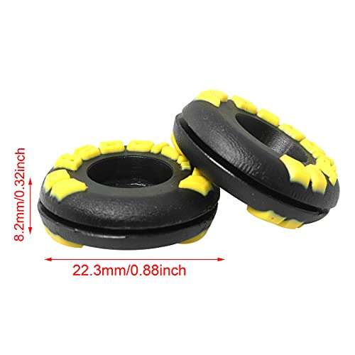 ZRM&E 4pcs Tennis Racquet Dampeners Natural Rubber Tennis Racket Damper Shock Absorber, Black 3