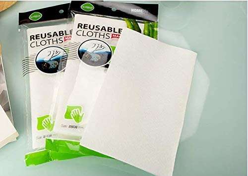 MustHome Reusable Kitchen Wipes Highly Absorbent, Washable, Breathable and Durable Magic Kitchen Towel for Kitchen, Bathroom Windows, dusting etc, Multipurpose Wipes (Pack of 3) 1