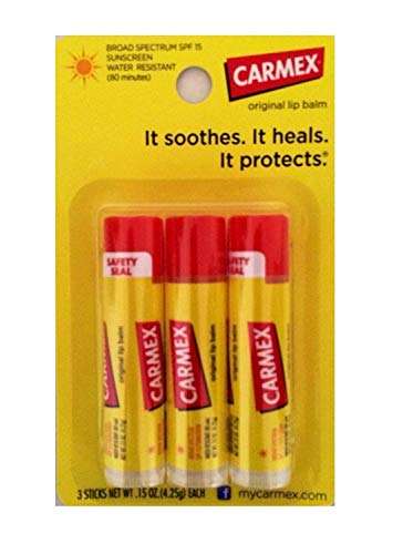 Carmex Lip Balm Moisturizing Original 3 ct.