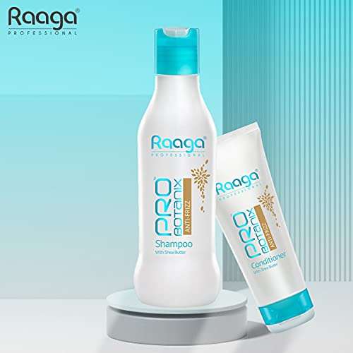 Raaga Professional Pro Botanix Anti-Frizz Shampoo with Shea Butter (200 ml) Smoothes and Controls Unruly Frizzy Hair, Deep Moisturization | Suitable For Men & Women 5