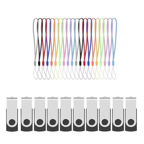 ABLAZE 100 Pack USB 2.0 128MB + 30 Pack USB Lanyard Strap 1