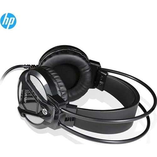 HP H100 Wired Over Ear Gaming Headphones with 3.5 mm Audio Output with Mic/Easily Control Volume/Compatible with PCs, Laptops and Other Devices with 3.5mm Audio Output (3DR59PA, Black) 3