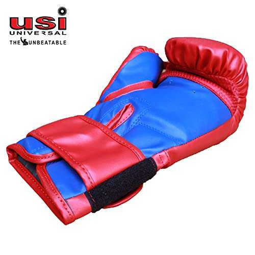 USI UNIVERSAL THE UNBEATABLE Kids Boxing Gloves, 612BV Bouncer Junior Training Mitt For Kickboxing, Punching Bag, Focus Pads, Sparring & Muay Thai mma, Thai Pad, Punching Gloves (Size L/XL) 3