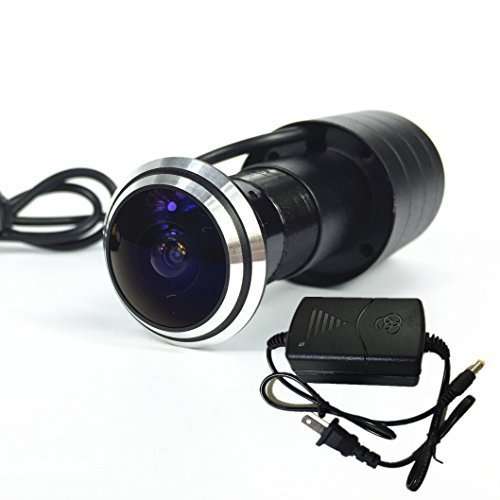 detesir 800TVL CCD Mini Door Eye Camera 170 Degree Wide Angle Fish Eye Lens CCTV Camera-NTSC 2