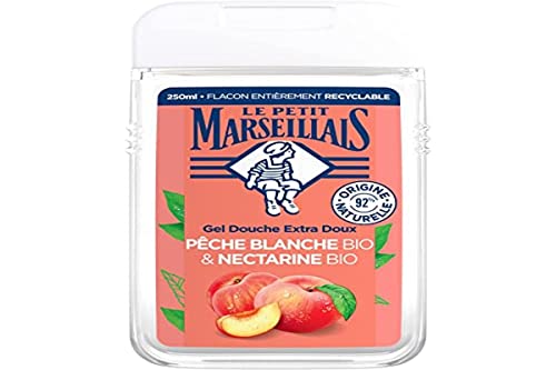 Le Petit Marseillais Gel douche Extra Doux Pêche & Nectarine 250ml bio Extra Gentle Shower Gel Peach and Nectarine 250ml organic