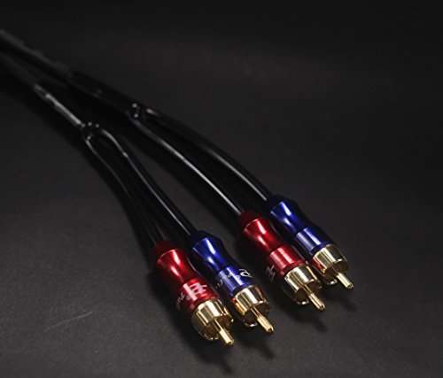 KK-A3.5to4 HiFi Cable - 3.5mm Male to 4-Male RCA Audio Adapter, Stereo Audio Splitter, Gold Plated Plug, 4n OFC Pure Copper Wire - 3.28ft (1M) 4