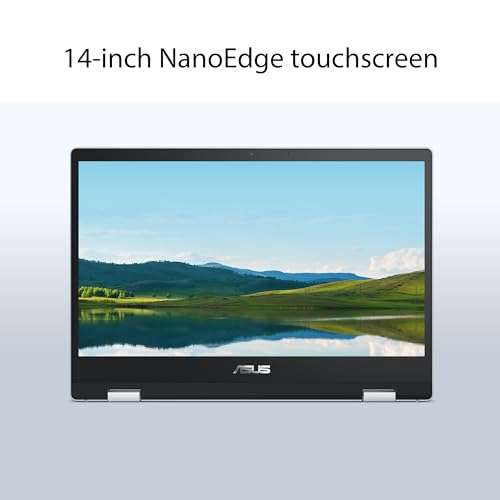 ASUS Chromebook Flip CX1 Convertible Laptop, 14" FHD NanoEdge 360-degree Touchscreen, Intel Celeron N6000 4-Core Processor, 128GB eMMC Storage, 8GB RAM, ChromeOS, Transparent Silver, CX1400FKA-AS88F 4