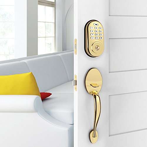 Yale Assure Lock Push Button Deadbolt (Amazon Key Edition – Amazon Cloud Cam required), Compatible with Alexa in Polished Brass (YRD216) 2