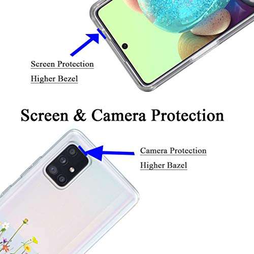 Unov Case Compatible with Galaxy A71 5G Clear with Design Soft TPU Shock Absorption Slim Embossed Pattern Protective Back Cover Galaxy A71 5G 6.7 inch (Citrus Flavors) 2