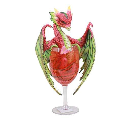 Pacific Giftware Liquor Daquiri Winged Dragon in Cup Resin Figurine by Stanley Morrison 1