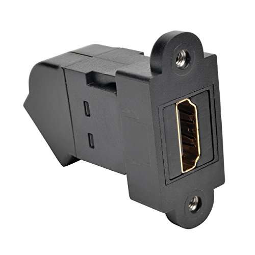 TRIPP LITE Black HDMI All-in-One Keystone/Panel Mount Angled Coupler (P164-000-KPA-BK) 2