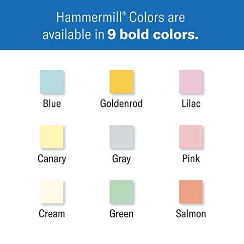 Hammermill Colored Paper, 24 lb Pink Printer Paper, 8.5 x 11-1 Ream (500 Sheets) - Made in the USA, Pastel Paper, 104463R 2