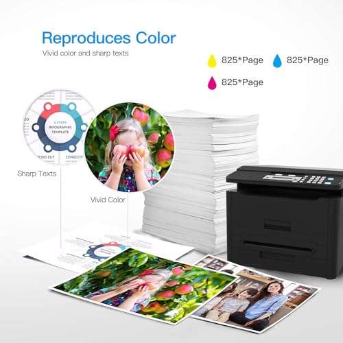 LxTek Compatible Ink Cartridge Replacement for HP 902XL 902 XL to use with Officejet 6978 6968 6962 6954 6975 Printers (1 Cyan 1 Magenta 1 Yellow, 3 Pack) 3