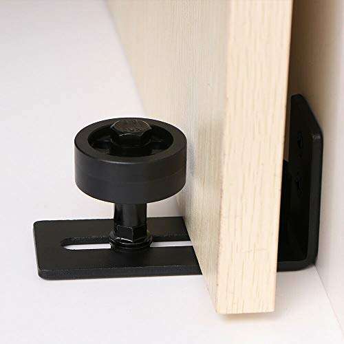BestSeller989 8 in 1 Adjustable Barn Door Floor Guide Stay Roller Sliding Wall Mount Hardware 2