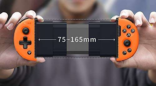 FLYDIGI Wee2T Mobile Game Controller Telescopic for Android of MOBA, Unique Tensile Design, Compatible with The Mobile of 3.5-6.3 Inch (75-165mm). Not Support iOS 13.4 and Above 4