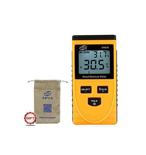 Digital Inductive Wood Moisture Meter Humidity Tester Timber Damp Detector GM630 1