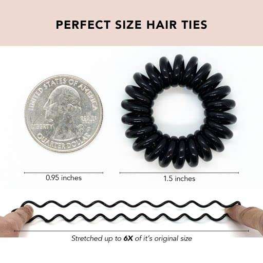Kitsch Spiral Hair Ties, Large Plastic Open Shape Hair Clips & Large Hair Clips 3