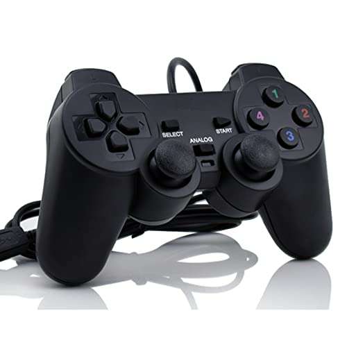 World Shopper Quantum QHM7468 USB Gamepad with Dual Vibration (Black) 1